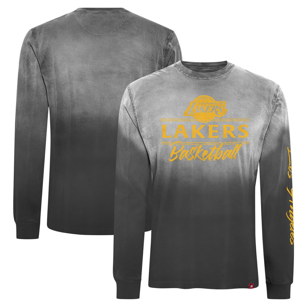 Los Angeles Lakers Sportiqe Unisex Mohave Sun-Dipped Long Sleeve T-Shirt Black - NBA