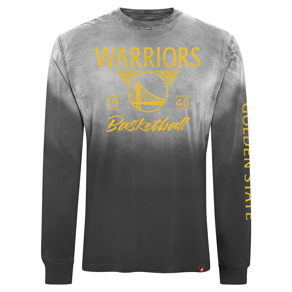 Golden State Warriors Sportiqe Unisex Mohave Sun-Dipped Long Sleeve T-Shirt Black - NBA