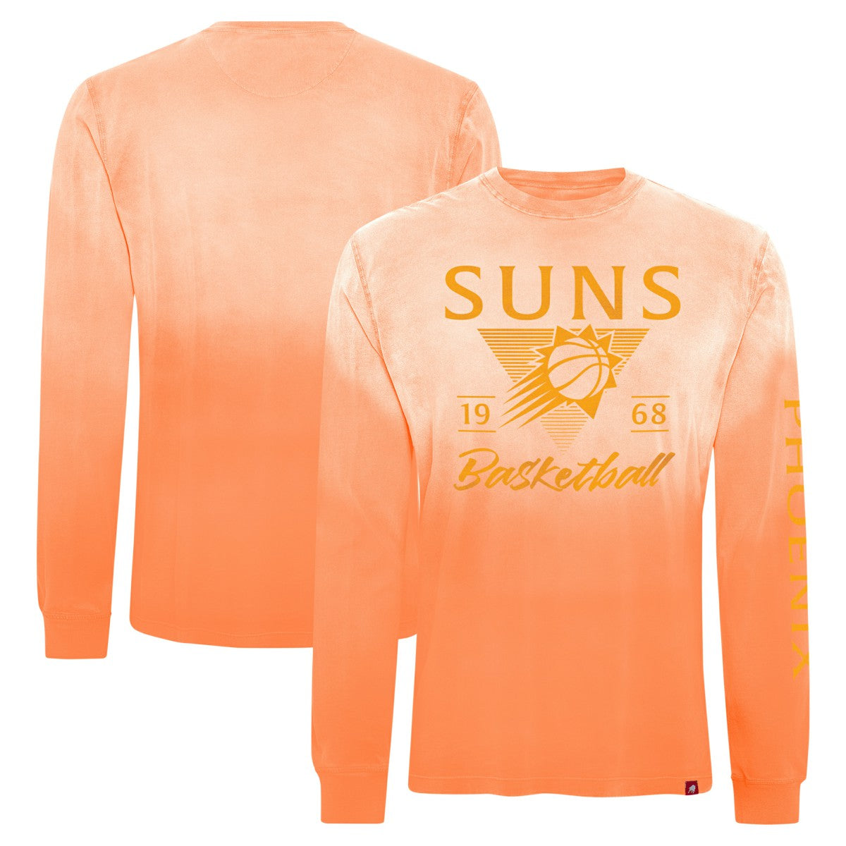 Phoenix Suns Sportiqe Unisex Mohave Sun-Dipped Long Sleeve T-Shirt Orange - NBA