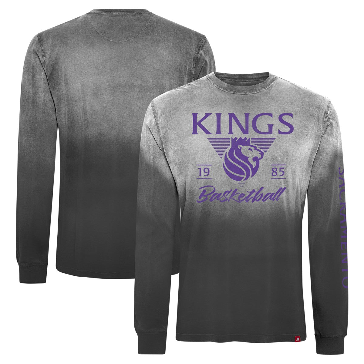 Sacramento Kings Sportiqe Unisex Mohave Sun-Dipped Long Sleeve T-Shirt Black - NBA