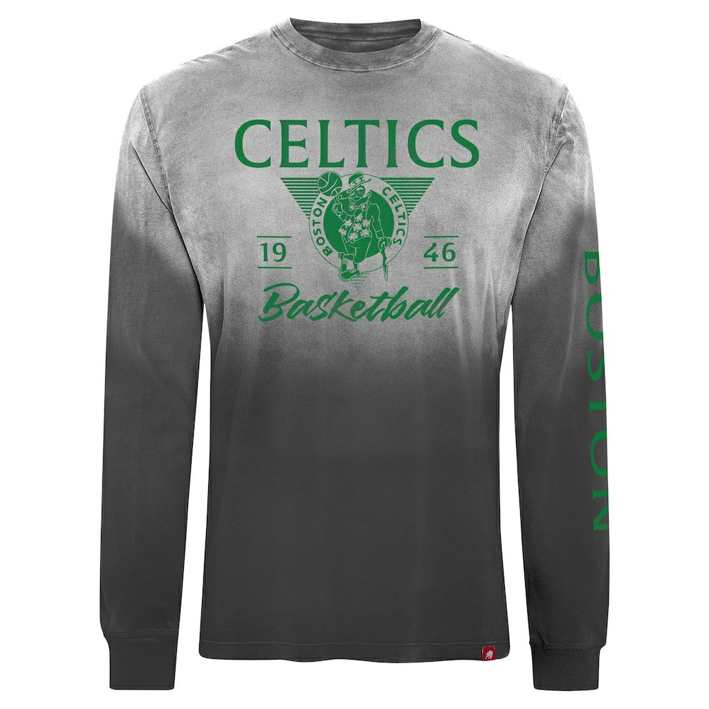 Boston Celtics Sportiqe Unisex Mohave Sun-Dipped Long Sleeve T-Shirt Black - NBA
