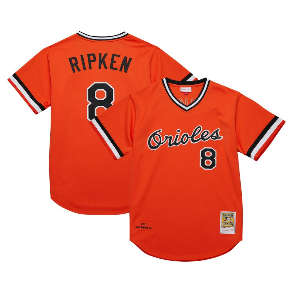 Cal Ripken Jr. Baltimore Orioles Mitchell & Ness 2001 Cooperstown Collection Authentic Throwback Jersey - MLB