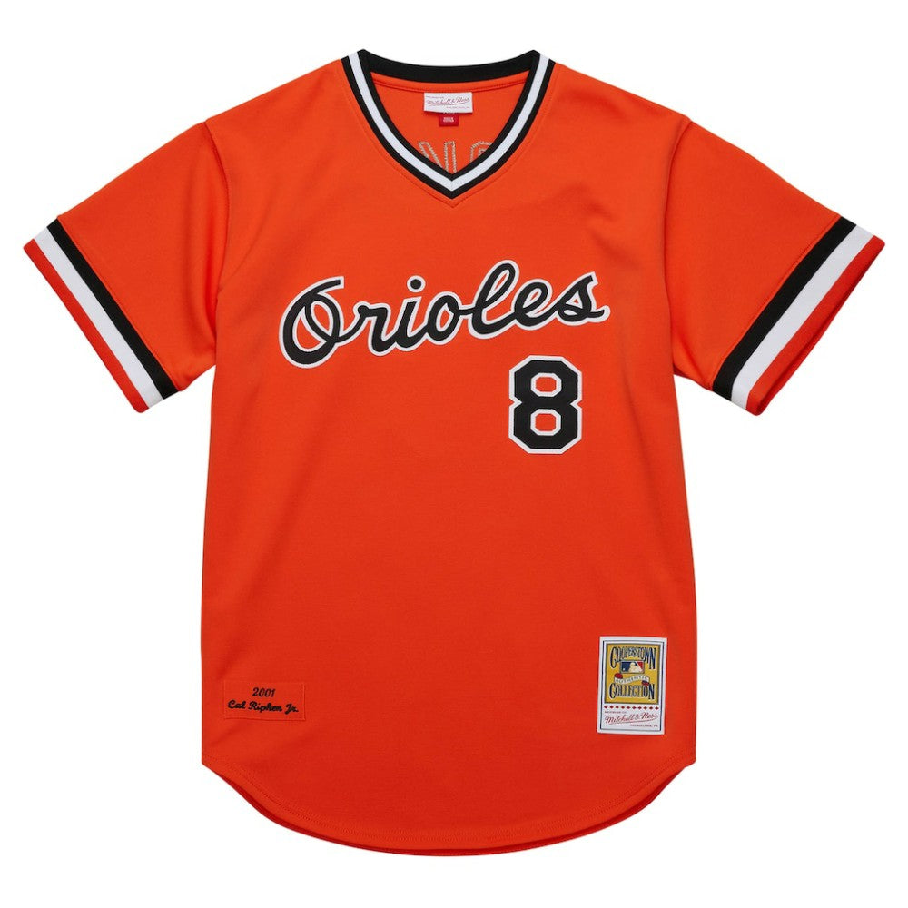 Cal Ripken Jr. Baltimore Orioles Mitchell & Ness 2001 Cooperstown Collection Authentic Throwback Jersey - MLB