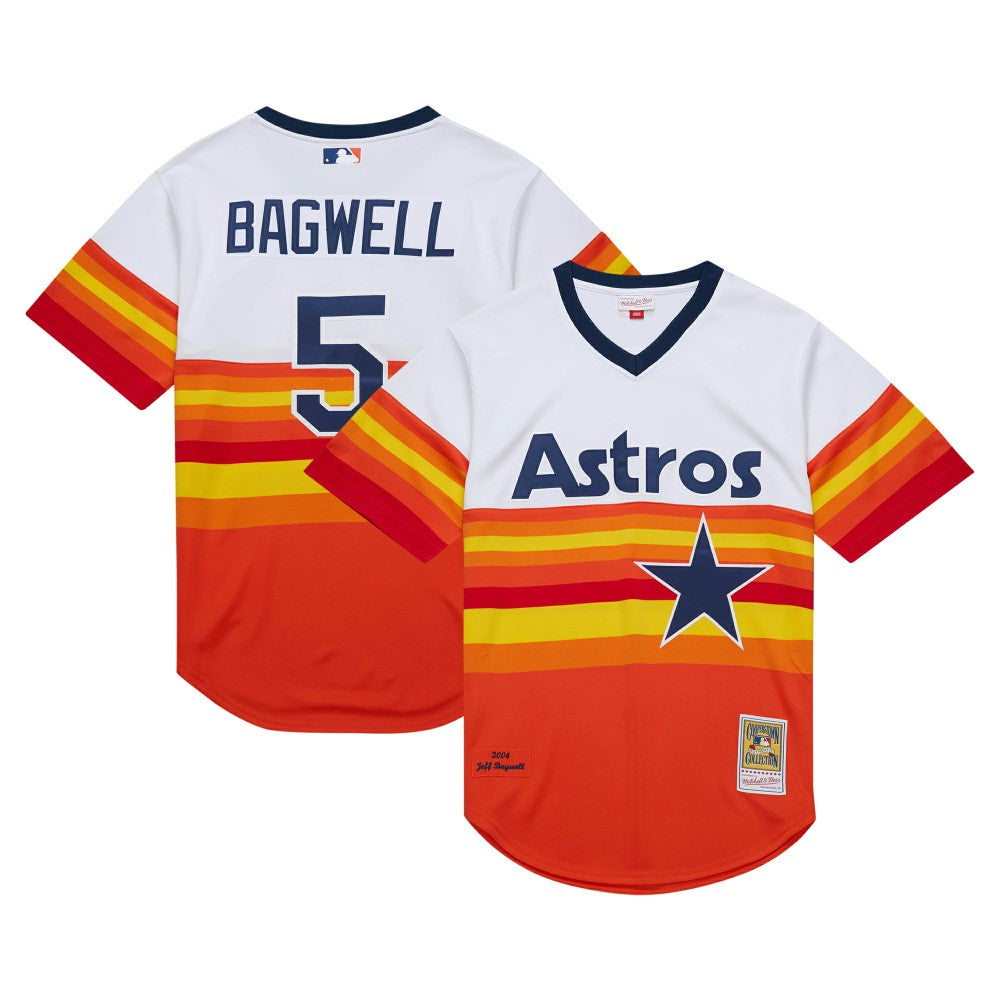 Jeff Bagwell Houston Astros Mitchell & Ness 2004 Cooperstown Collection Authentic Throwback Jersey - MLB