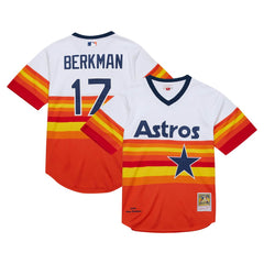 Lance Berkman Houston Astros Mitchell & Ness 2004 Cooperstown Collection Authentic Throwback Jersey - MLB