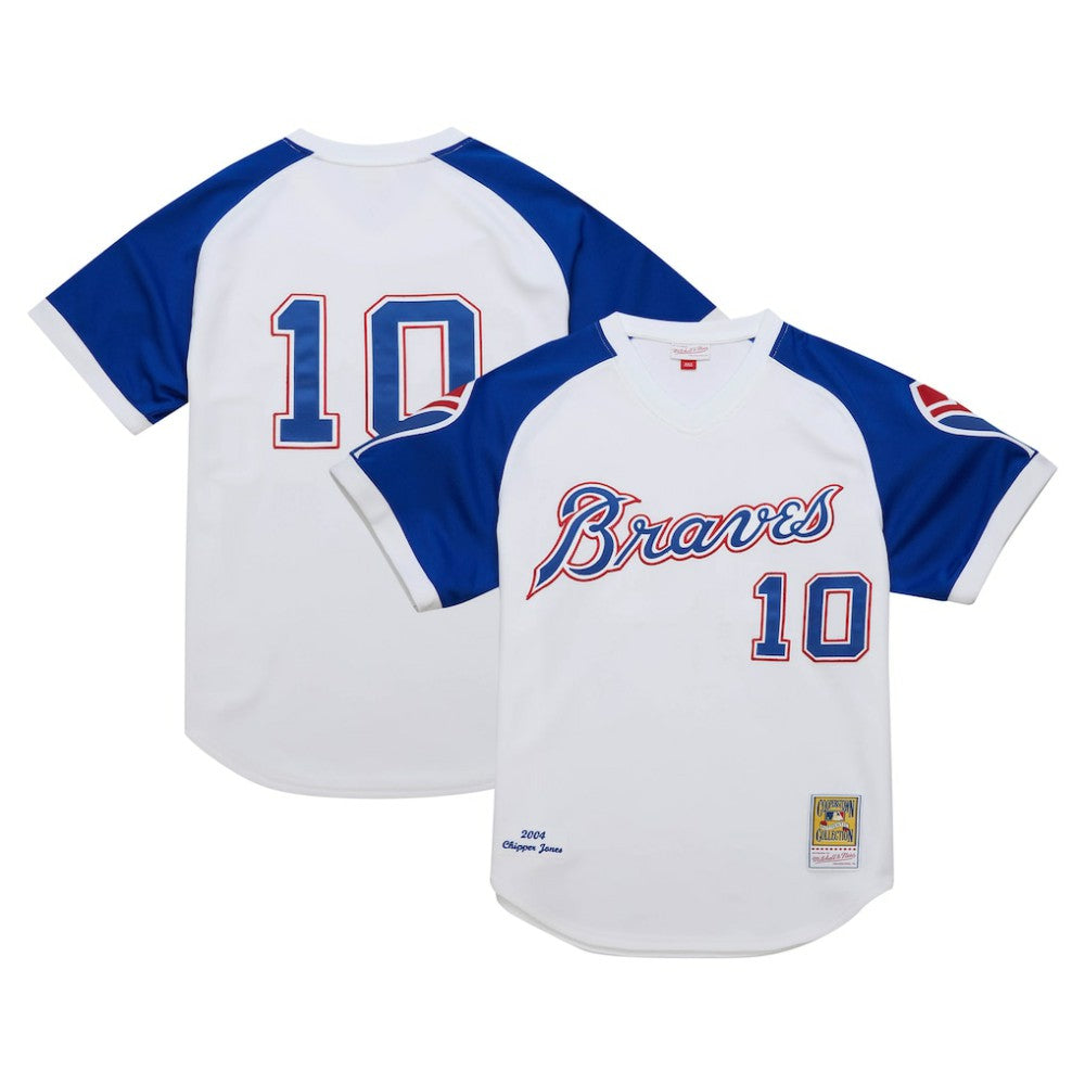 Chipper Jones Atlanta Braves Mitchell & Ness 2004 Cooperstown Collection Authentic Throwback Jersey - MLB