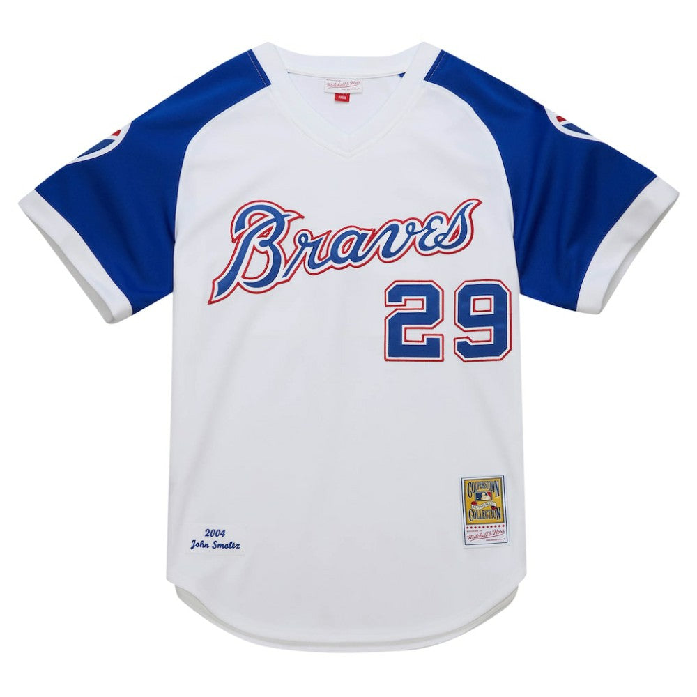 John Smoltz Atlanta Braves Mitchell & Ness 2004 Cooperstown Collection Authentic Throwback Jersey - MLB