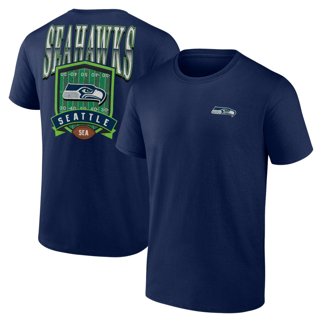 Seattle Seahawks Full Range T-Shirt College Navy | NFL
