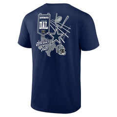 Dallas Cowboys Split Zone T-Shirt Navy | NFL