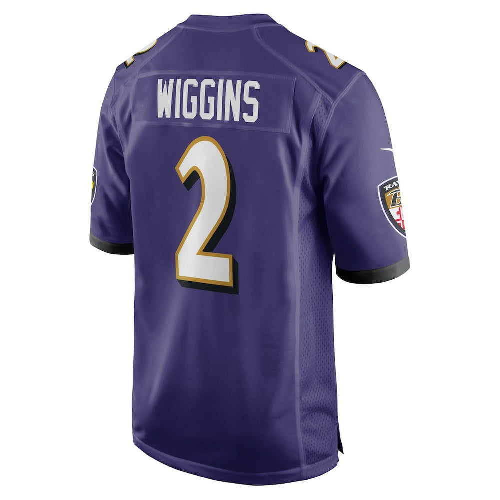 Nate Wiggins Baltimore Ravens Player Game Jersey Purple | Nike for Sale
