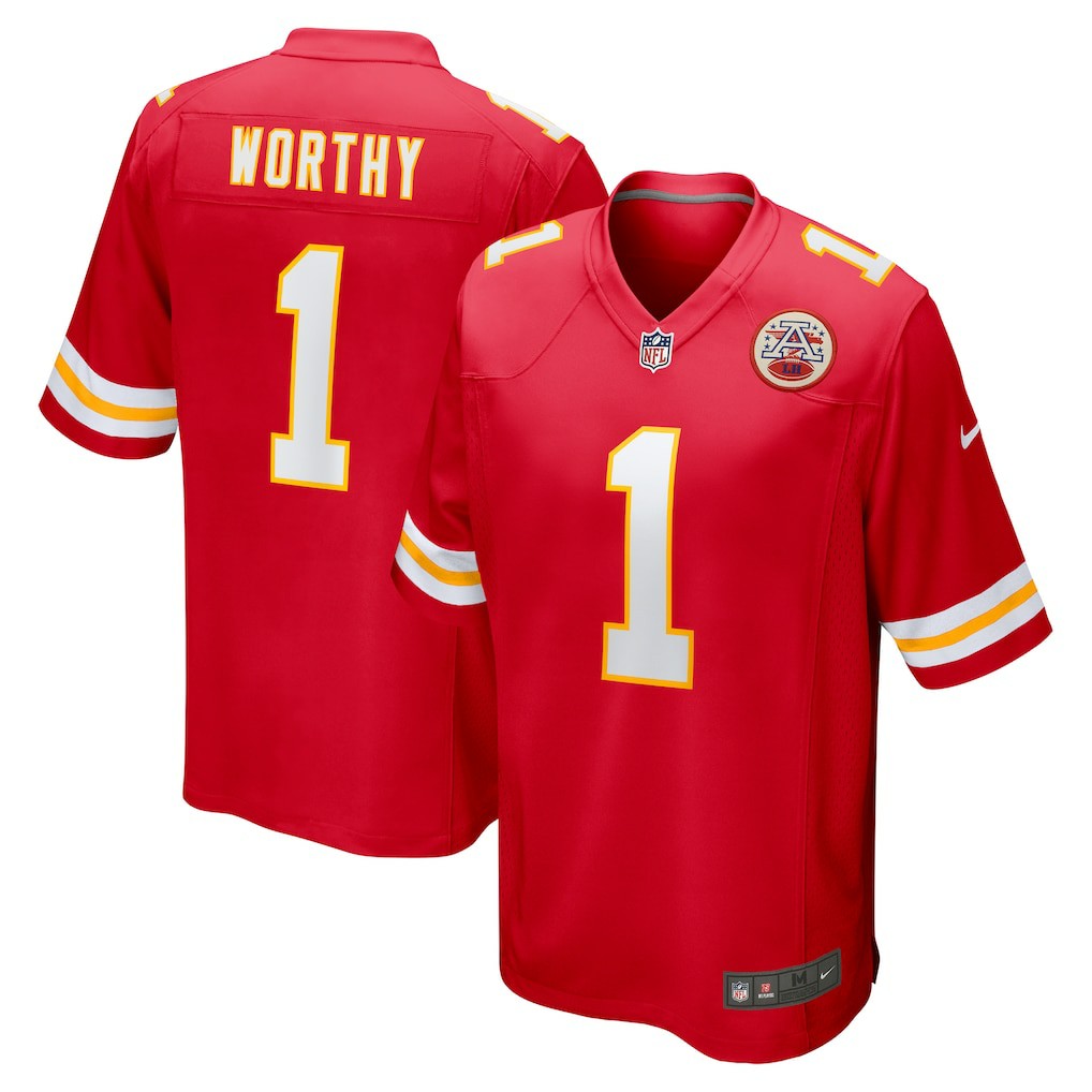 Xavier Worthy Kansas City Chiefs Player Game Jersey Red | Nike for Sale