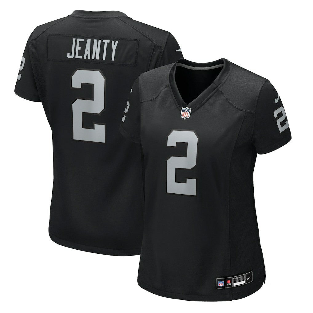 Ashton Jeanty Las Vegas Raiders Women's 2025 NFL Draft First Round Pick Team Game Jersey Black | Nike for Sale