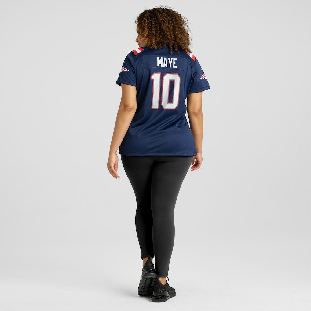 Drake Maye New England Patriots Women's Player Game Jersey Navy | Nike for Sale