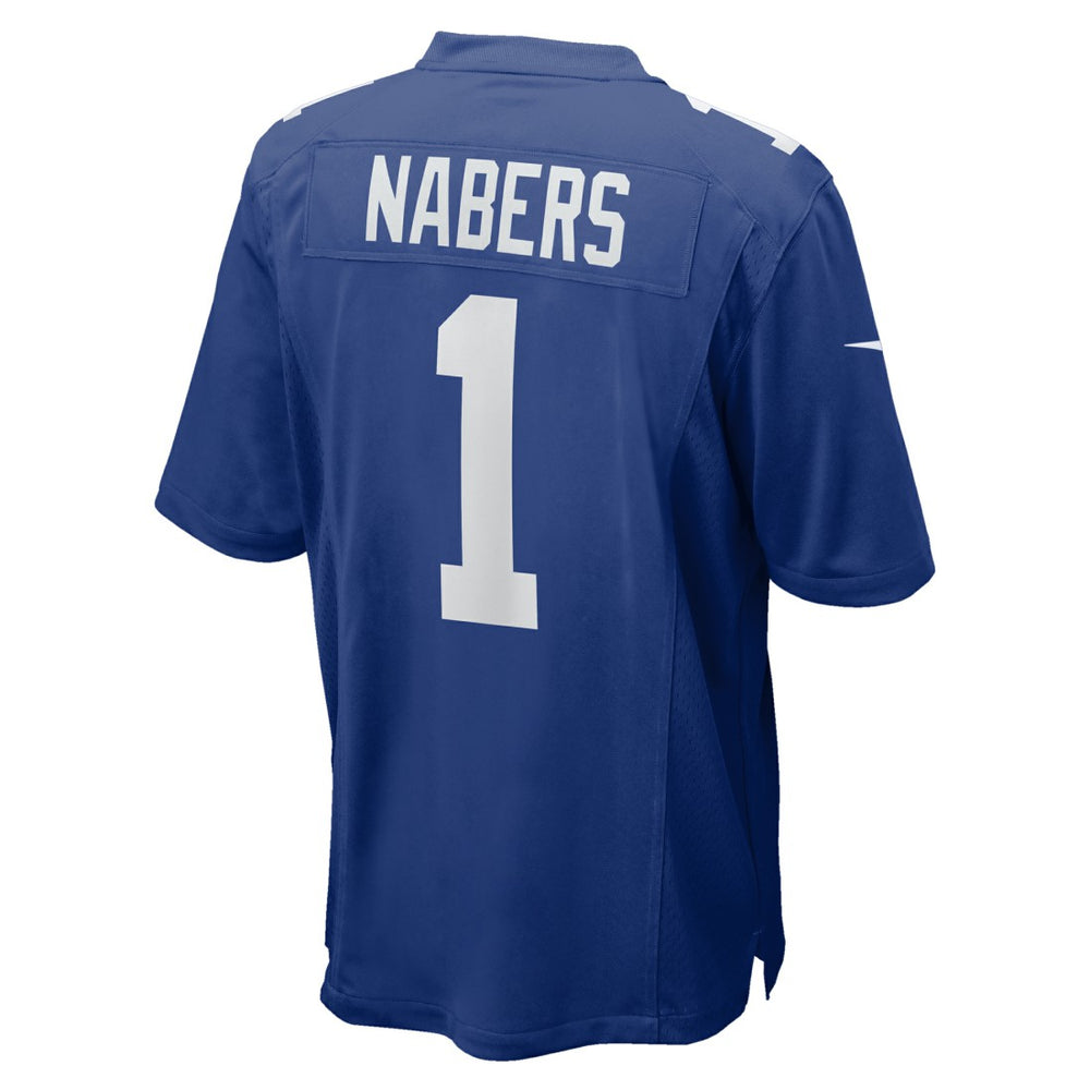 Malik Nabers New York Giants Player Game Jersey Royal | Nike for Sale