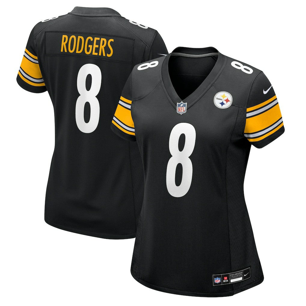 Aaron Rodgers Pittsburgh Steelers Women's Game Jersey Black | Nike for Sale