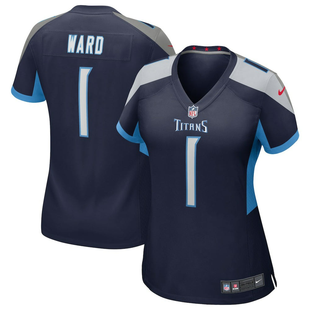 Cameron Ward Tennessee Titans Women's 2025 NFL Draft First Round Pick Alternate Game Jersey Navy | Nike for Sale