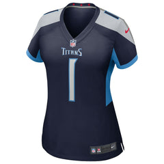 Cameron Ward Tennessee Titans Women's 2025 NFL Draft First Round Pick Alternate Game Jersey Navy | Nike for Sale