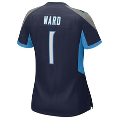 Cameron Ward Tennessee Titans Women's 2025 NFL Draft First Round Pick Alternate Game Jersey Navy | Nike for Sale