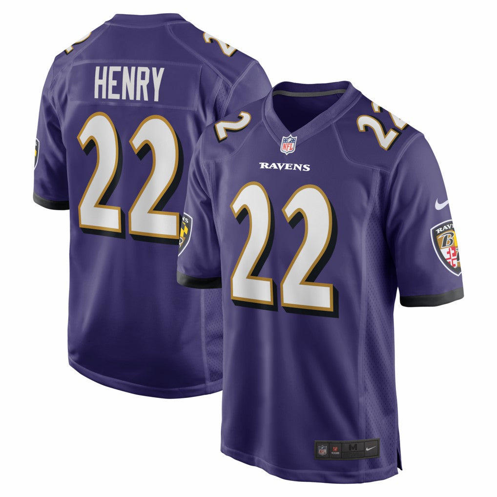 Derrick Henry Baltimore Ravens Game Player Jersey Purple | Nike for Sale