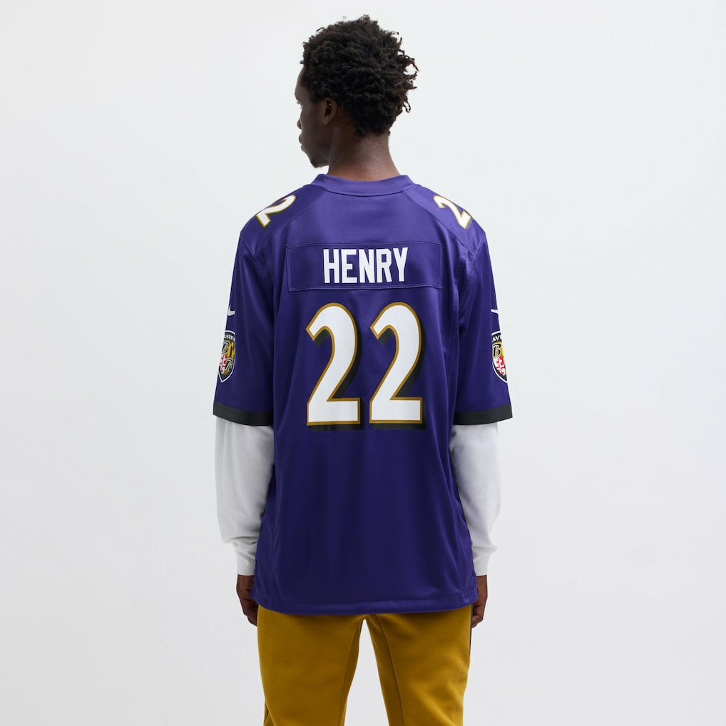 Derrick Henry Baltimore Ravens Game Player Jersey Purple | Nike for Sale