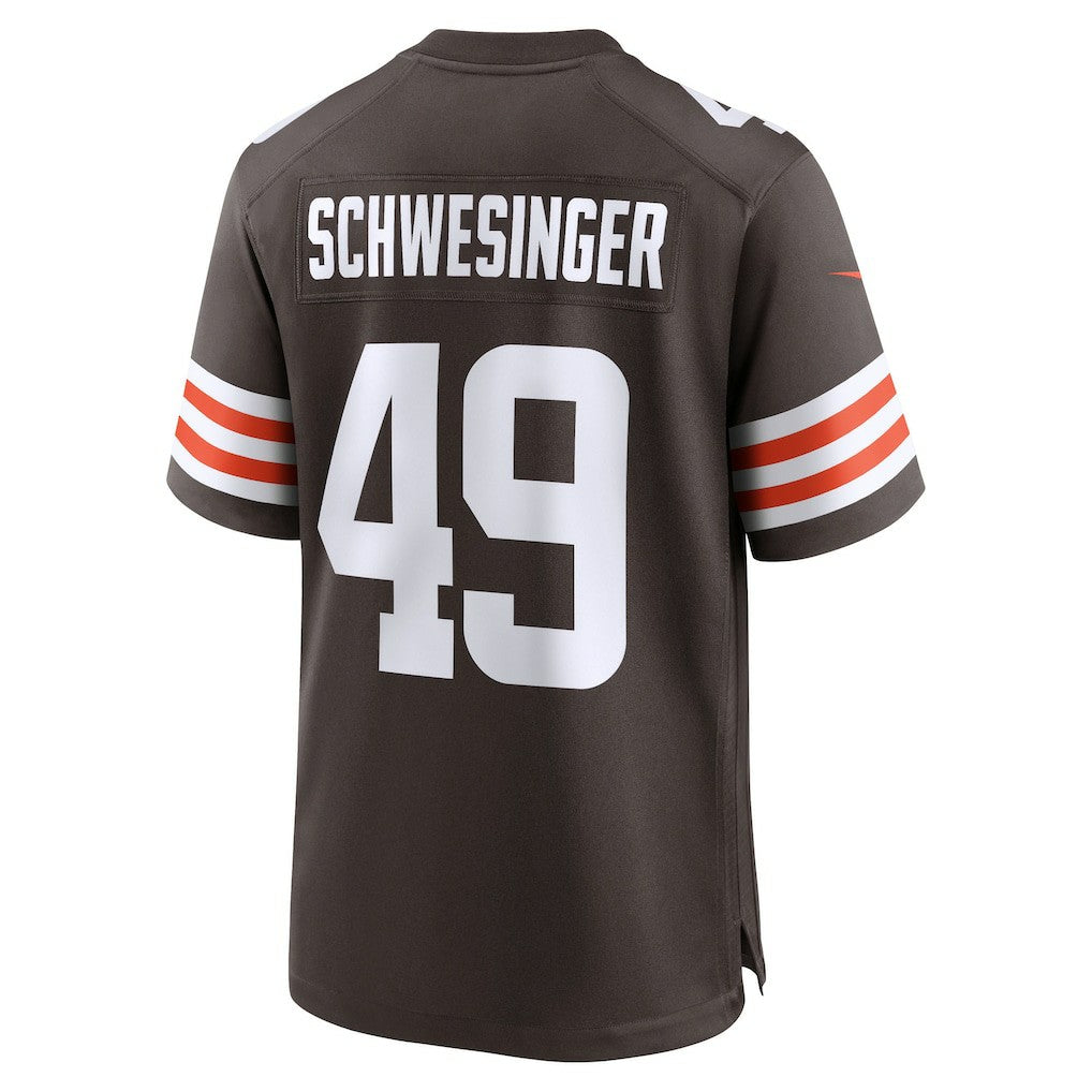 Carson Schwesinger Cleveland Browns 2025 NFL Draft Game Jersey Brown | Nike for Sale