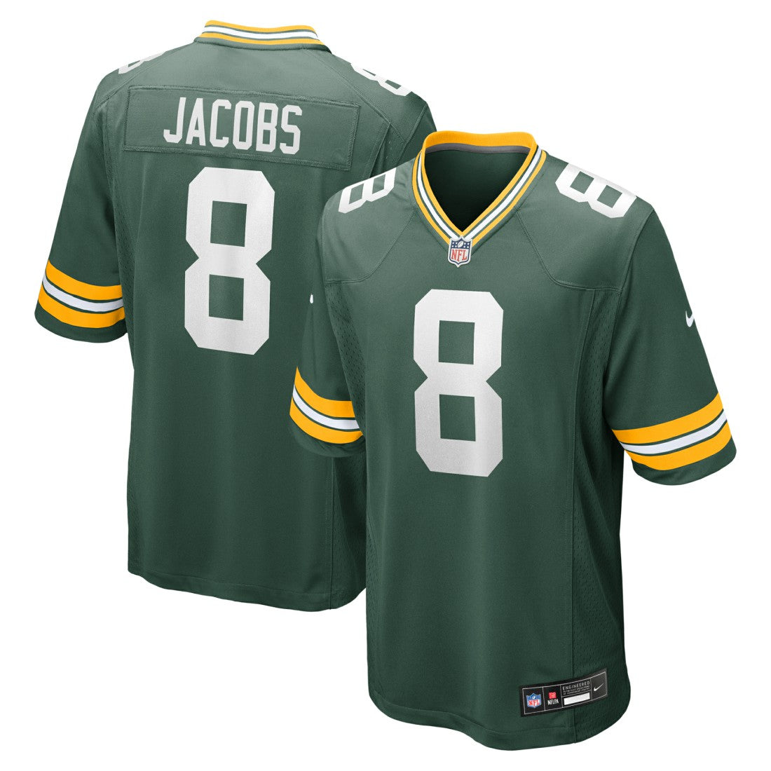 Josh Jacobs Green Bay Packers Team Game Jersey Green | Nike for Sale