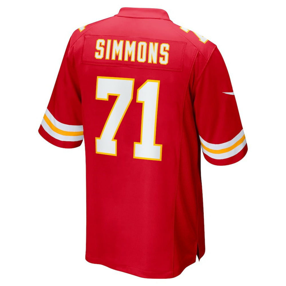 Josh Simmons Kansas City Chiefs 2025 NFL Draft First Round Pick Game Jersey Red | Nike for Sale