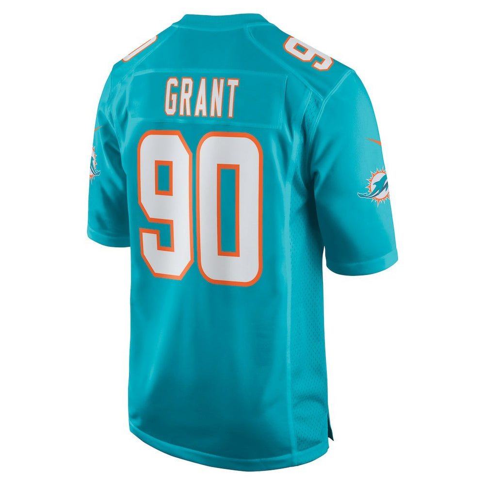 Kenneth Grant Miami Dolphins 2025 NFL Draft First Round Pick Game Jersey Aqua | Nike for Sale