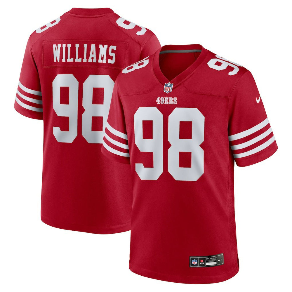 Mykel Williams San Francisco 49ers 2025 NFL Draft First Round Pick Game Jersey Scarlet | Nike for Sale