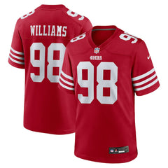 Mykel Williams San Francisco 49ers 2025 NFL Draft First Round Pick Game Jersey Scarlet | Nike for Sale