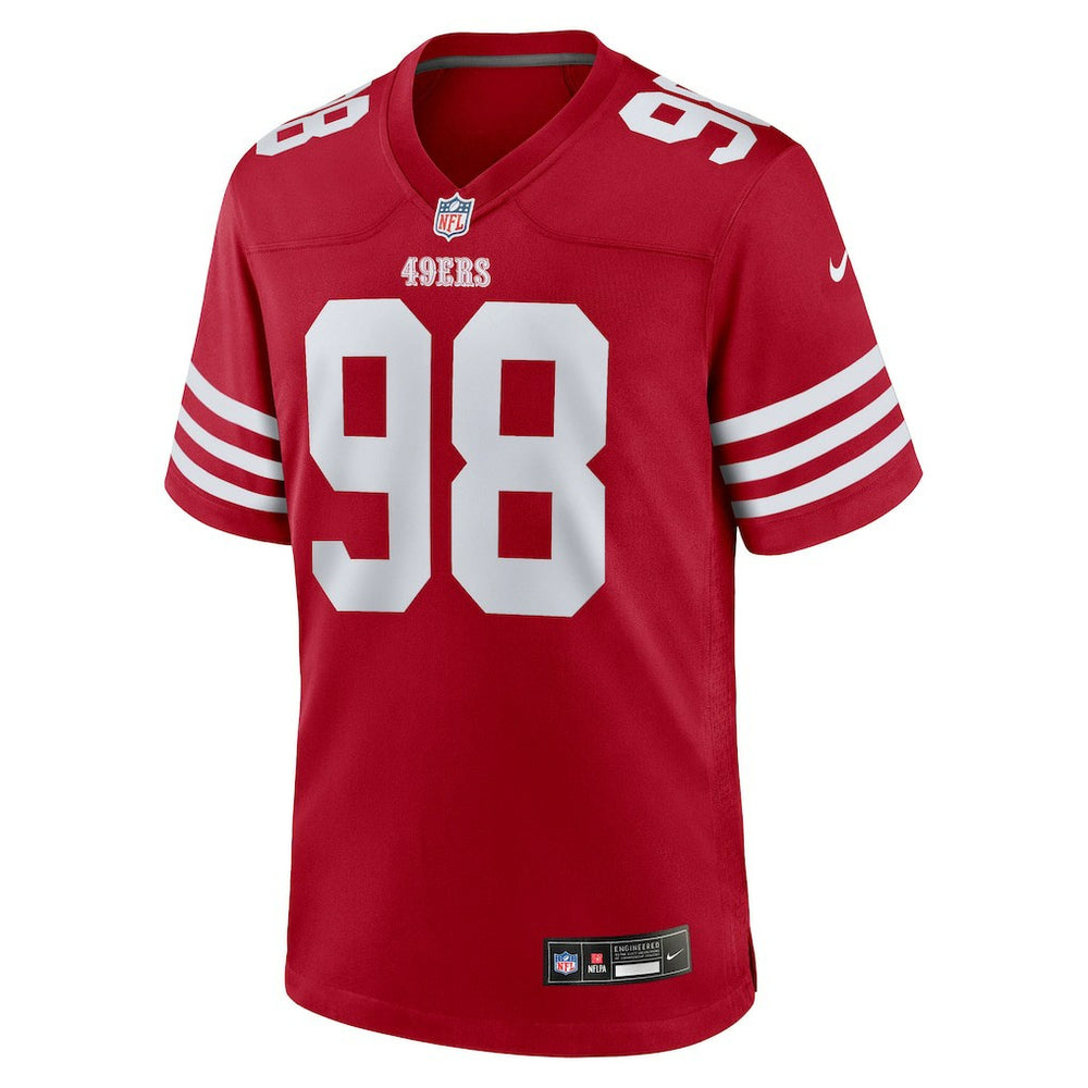 Mykel Williams San Francisco 49ers 2025 NFL Draft First Round Pick Game Jersey Scarlet | Nike for Sale