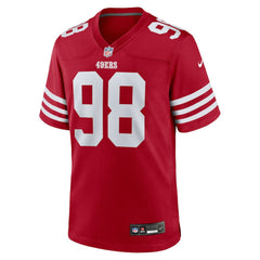 Mykel Williams San Francisco 49ers 2025 NFL Draft First Round Pick Game Jersey Scarlet | Nike for Sale