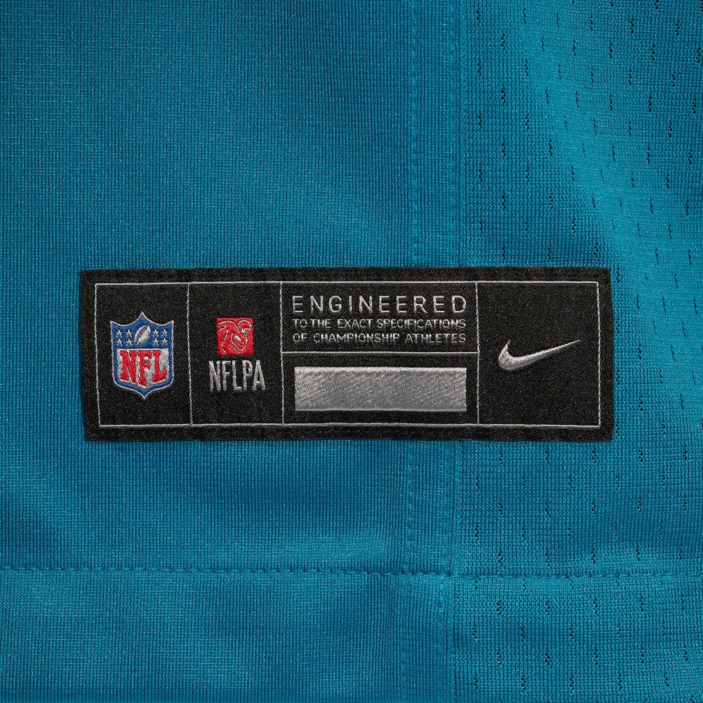 Travis Hunter Jacksonville Jaguars 2025 NFL Draft First Round Pick Game Jersey Teal | Nike for Sale