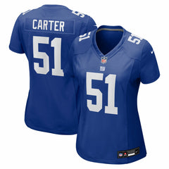 Abdul Carter New York Giants Women's First Round Pick Game Jersey Royal | Nike for Sale