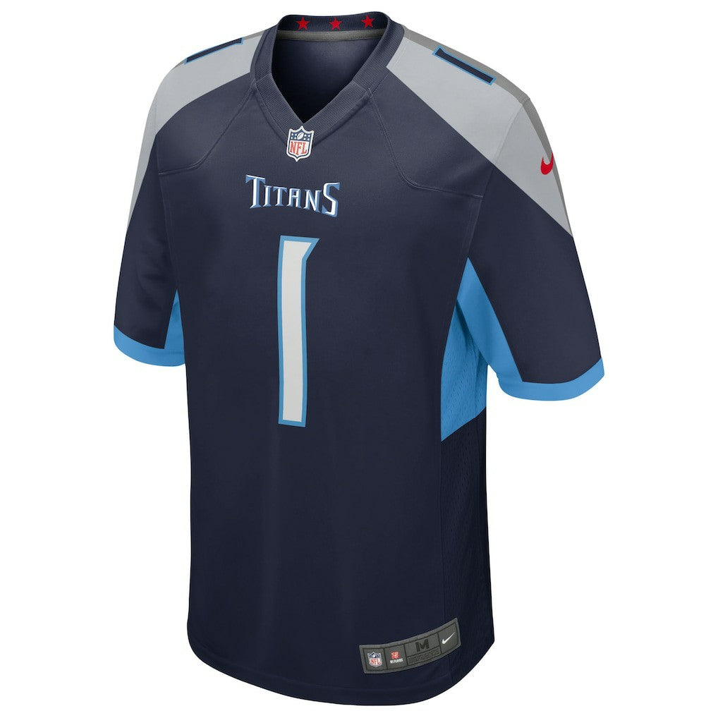 Cameron Ward Tennessee Titans 2025 NFL Draft First Round Pick Alternate Game Jersey Navy | Nike for Sale