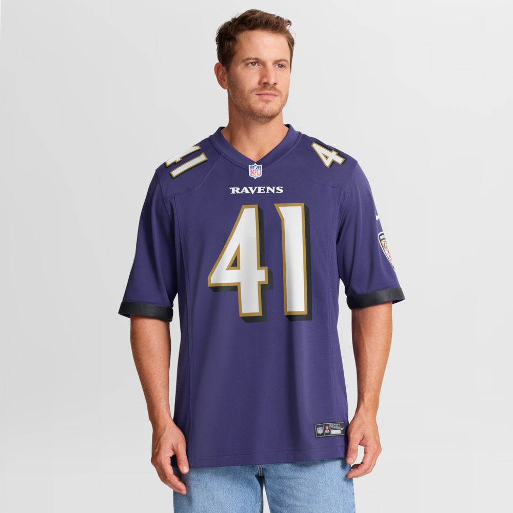 Dre'Mont Jones Baltimore Ravens Team Game Jersey Purple | Nike for Sale