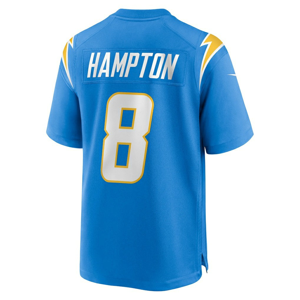 Omarion Hampton Los Angeles Chargers 2025 NFL Draft First Round Pick Game Jersey Powder Blue | Nike for Sale