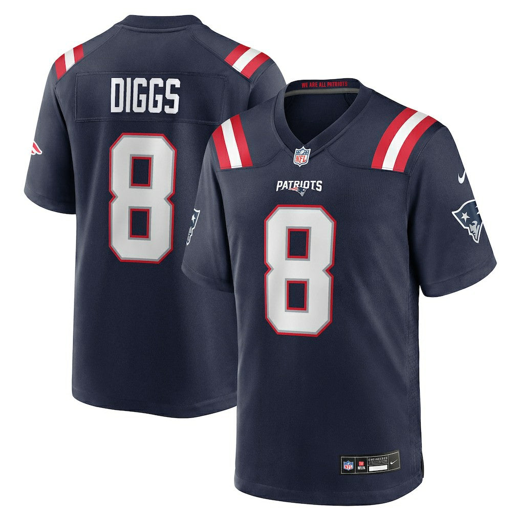 Stefon Diggs New England Patriots Game Jersey Navy | Nike for Sale