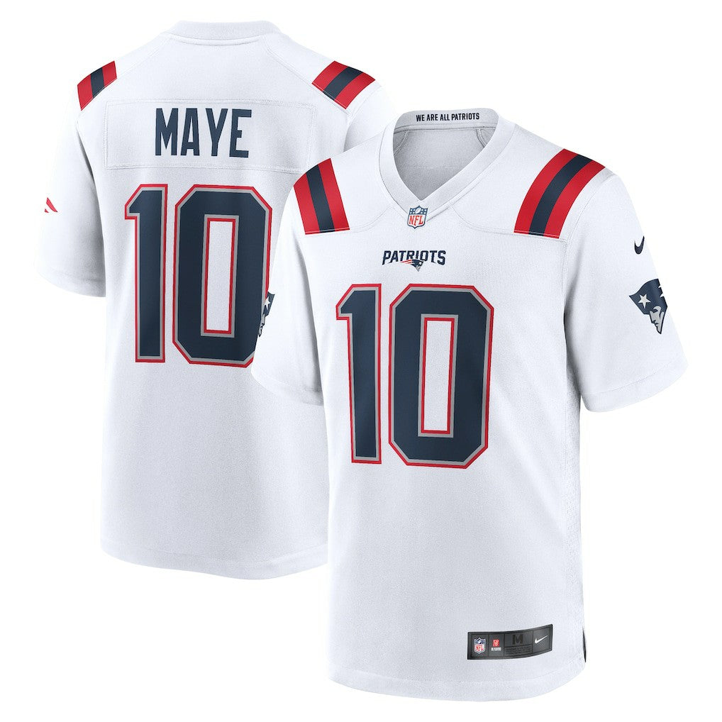 Drake Maye New England Patriots Player Game Jersey White | Nike for Sale