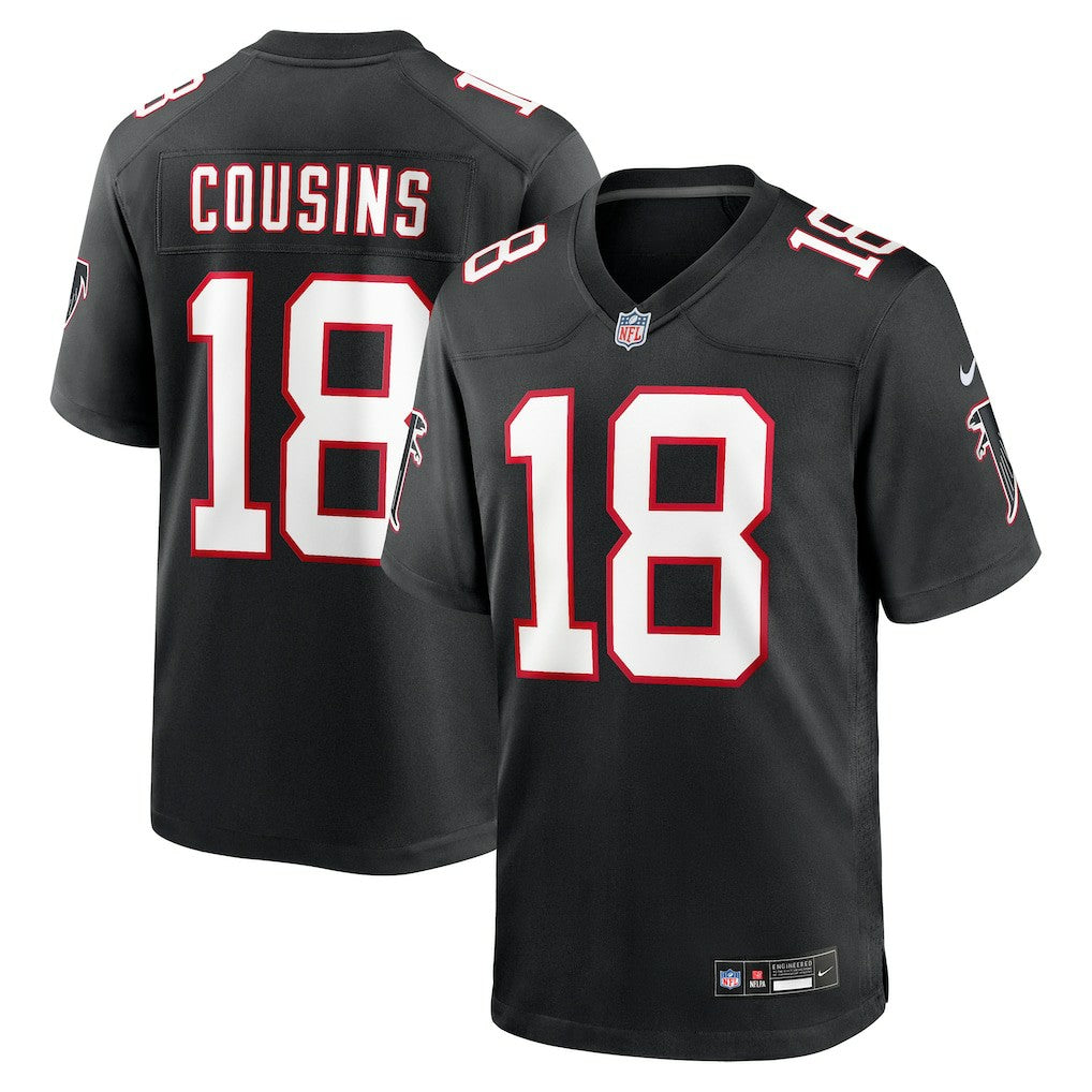 Kirk Cousins Atlanta Falcons Alternate Game Player Jersey Black | Nike for Sale