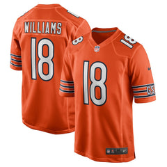Caleb Williams Chicago Bears Alternate Player Game Jersey Orange | Nike for Sale