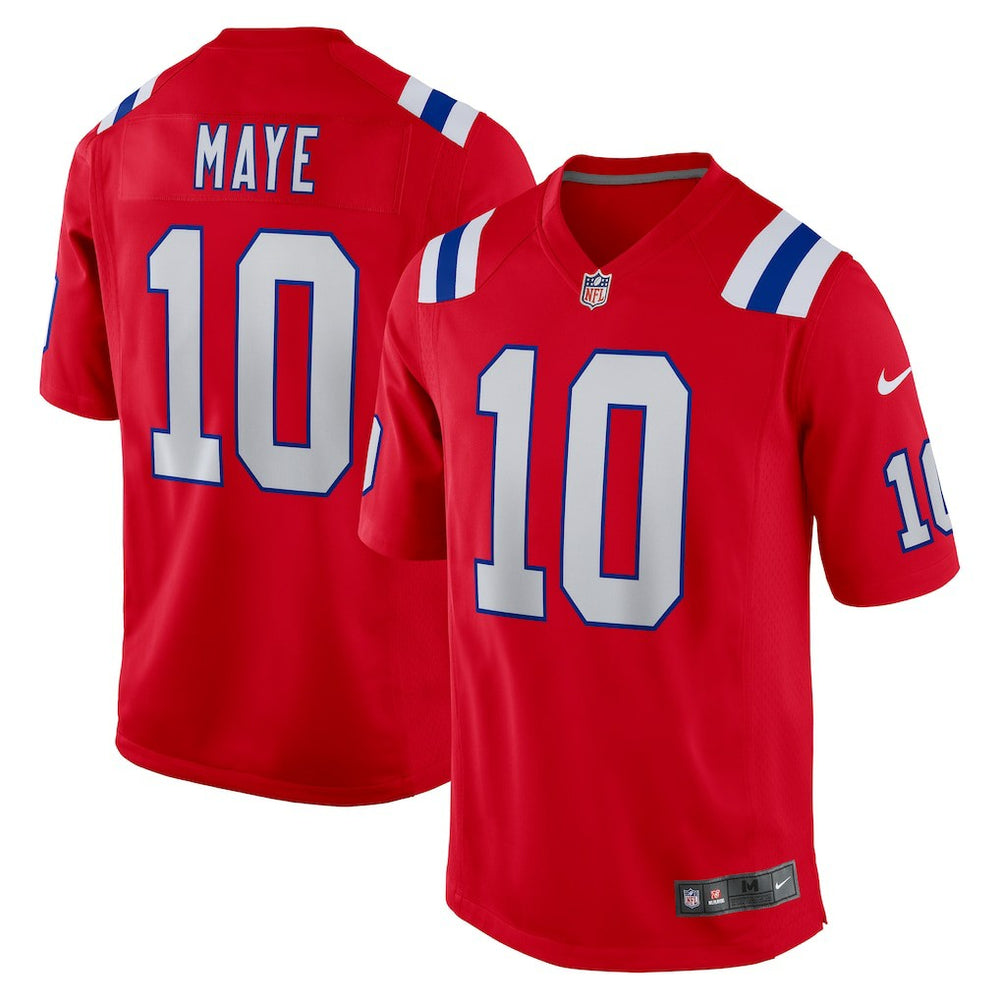 Drake Maye New England Patriots Player Game Jersey Red | Nike for Sale