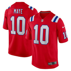 Drake Maye New England Patriots Player Game Jersey Red | Nike for Sale