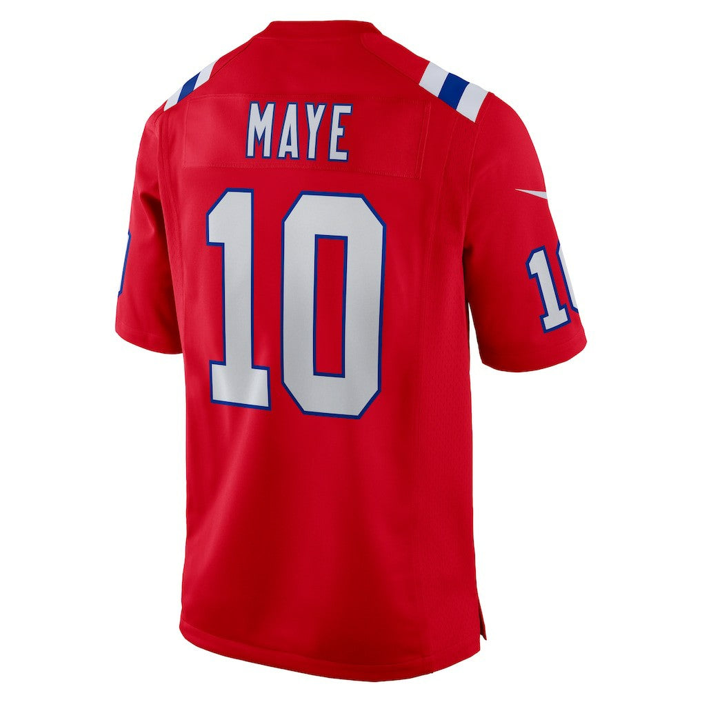 Drake Maye New England Patriots Player Game Jersey Red | Nike for Sale