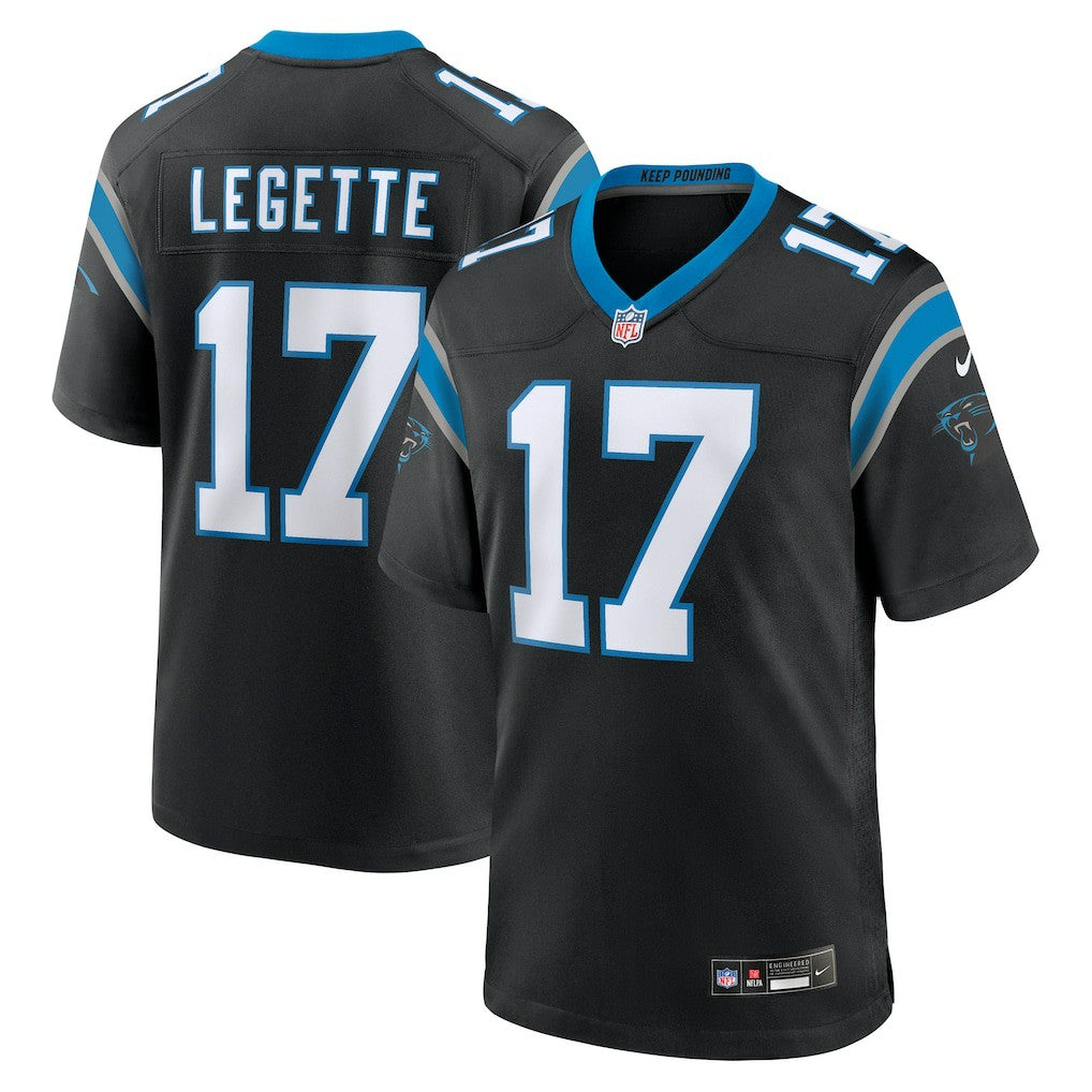 Xavier Legette Carolina Panthers 2024 NFL First Round Pick Game Player Jersey Black | Nike for Sale