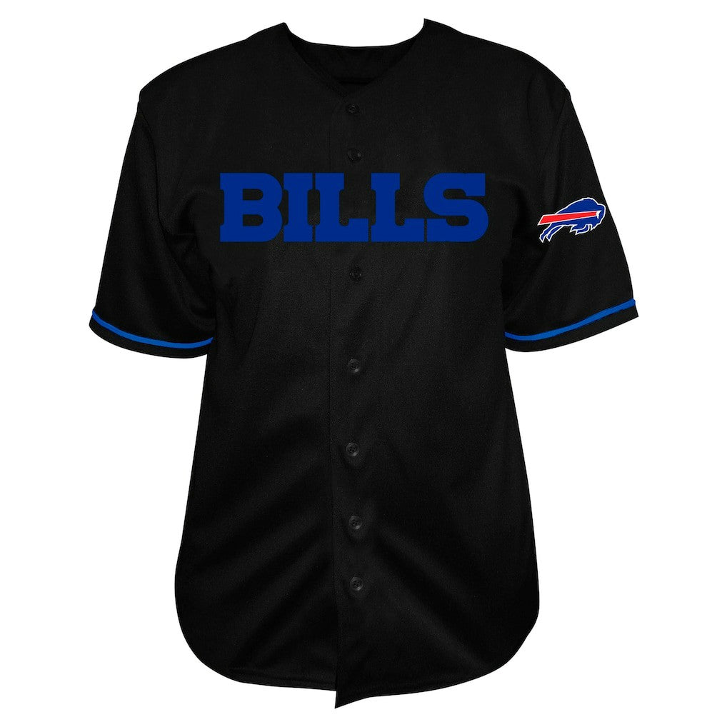Josh Allen Buffalo Bills Big & Tall Baseball Button-Up Shirt Black | Fanatics