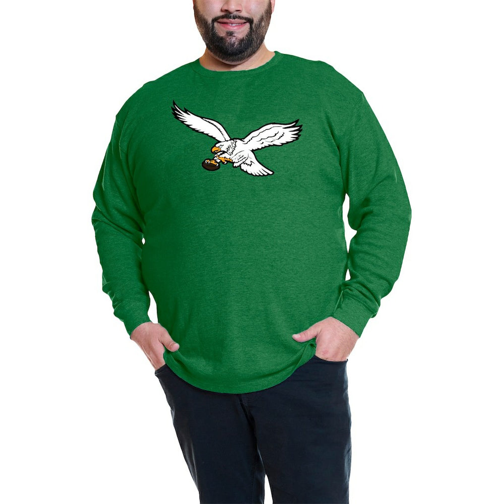 Jalen Hurts Philadelphia Eagles Big & Tall Thermal Waffle Long Sleeve T-Shirt Kelly Green | Fanatics