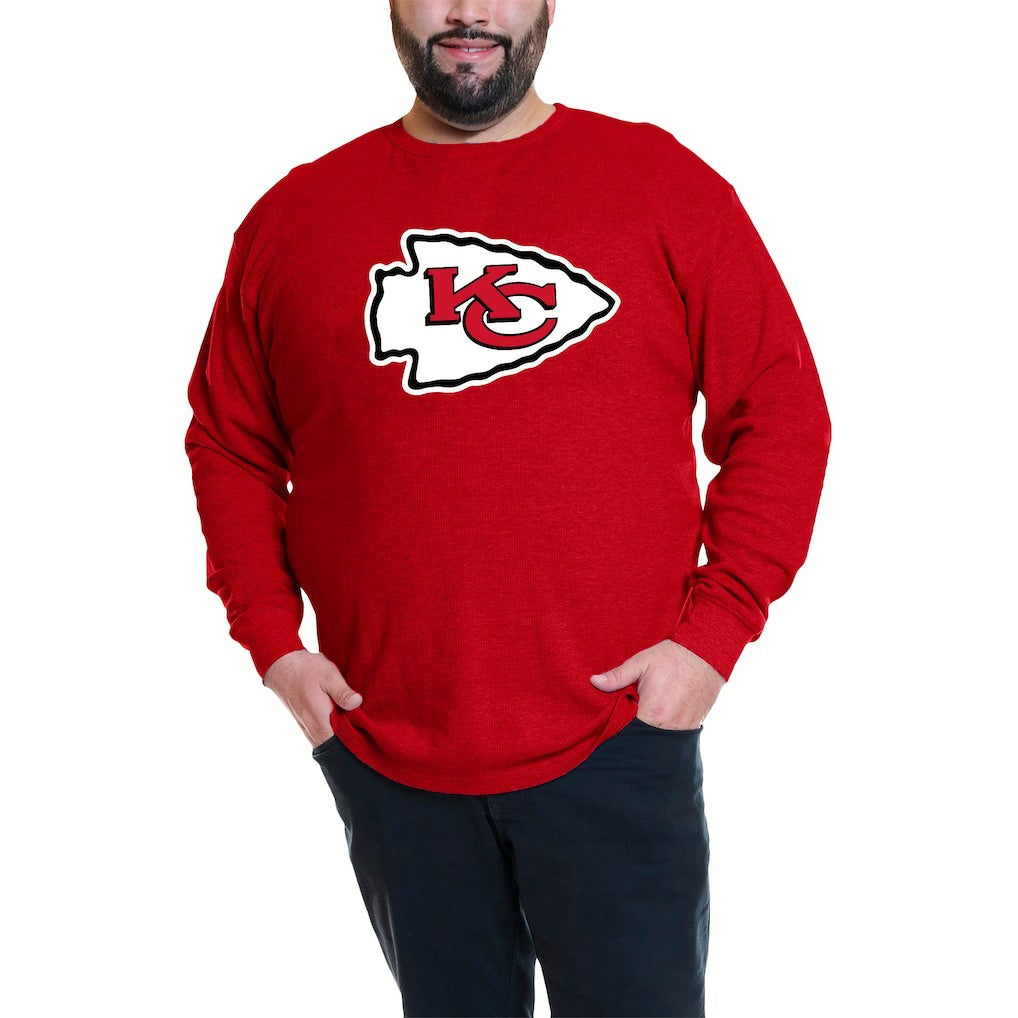 Patrick Mahomes Kansas City Chiefs Big & Tall Thermal Waffle Long Sleeve T-Shirt Red | Fanatics