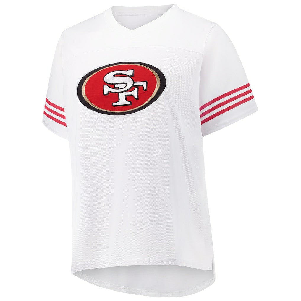 Christian McCaffrey San Francisco 49ers Women's Plus Size Fashion Jersey White | Fanatics