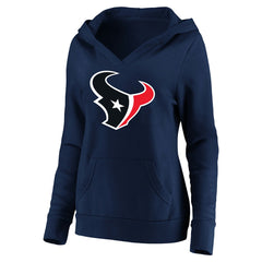 C.J. Stroud Houston Texans Women's Plus Size Player Name & Number V-Neck Pullover Hoodie Navy | Fanatics